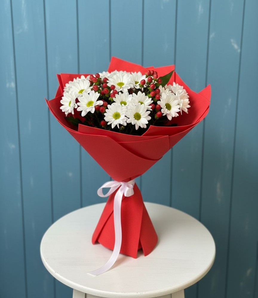 Букет цветов из: Хризантемы в Карагайлинском