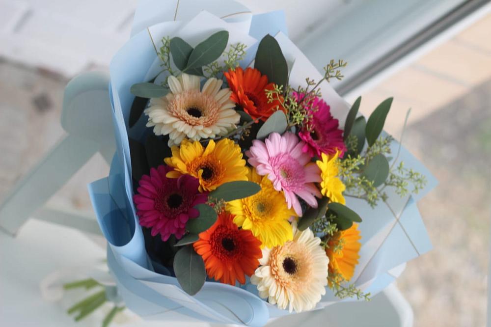 Букет цветов из: Герберы в Карагайлинском