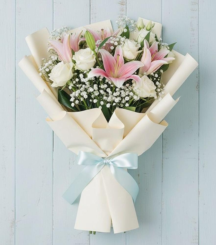 Букет цветов из: Лилии в Карагайлинском