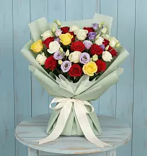 Букет цветов из:  Розы в Карагайлинском