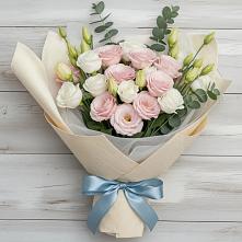 Букет цветов из:  Лизиантусы в Карагайлинском