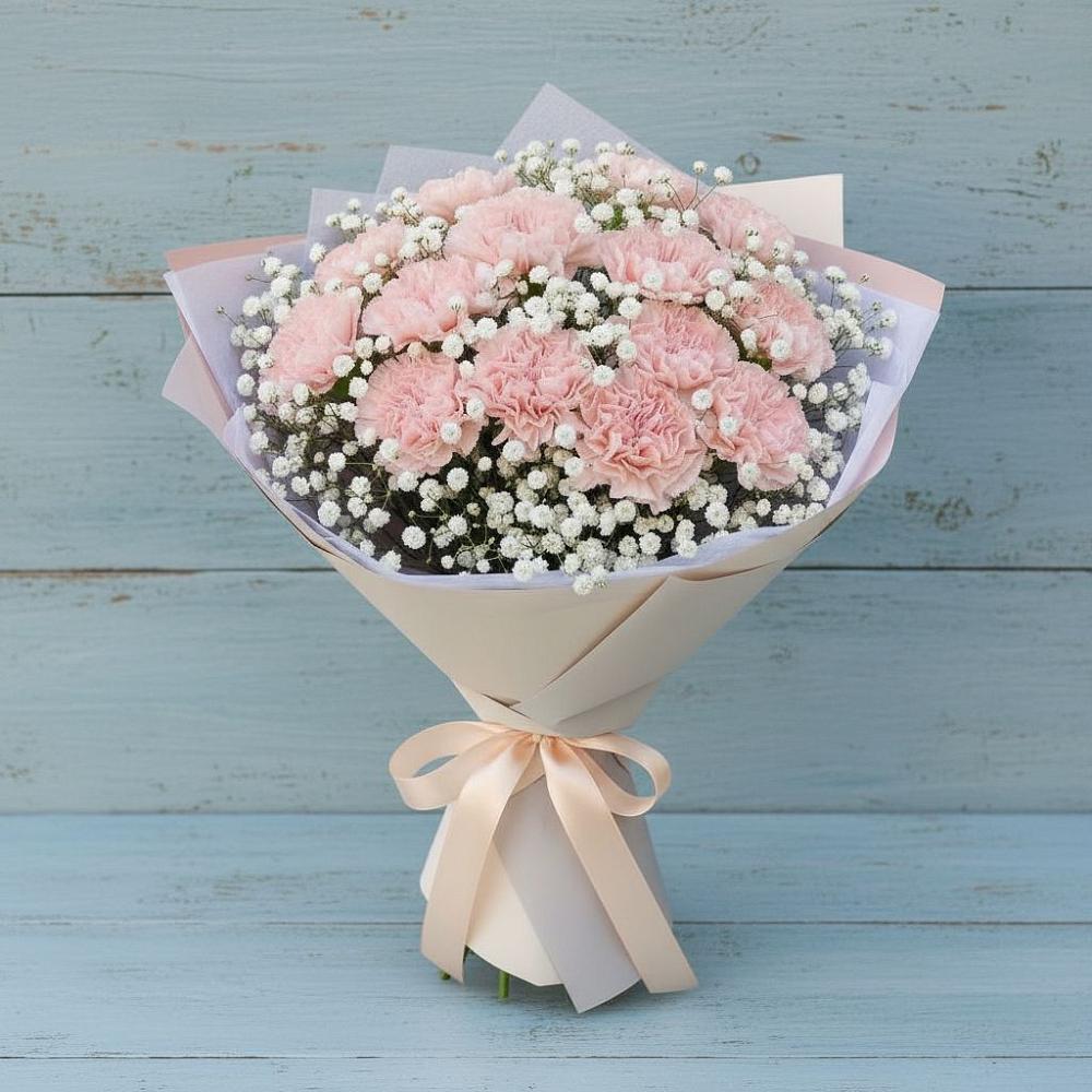 Букет цветов из: Гвоздики в Карагайлинском