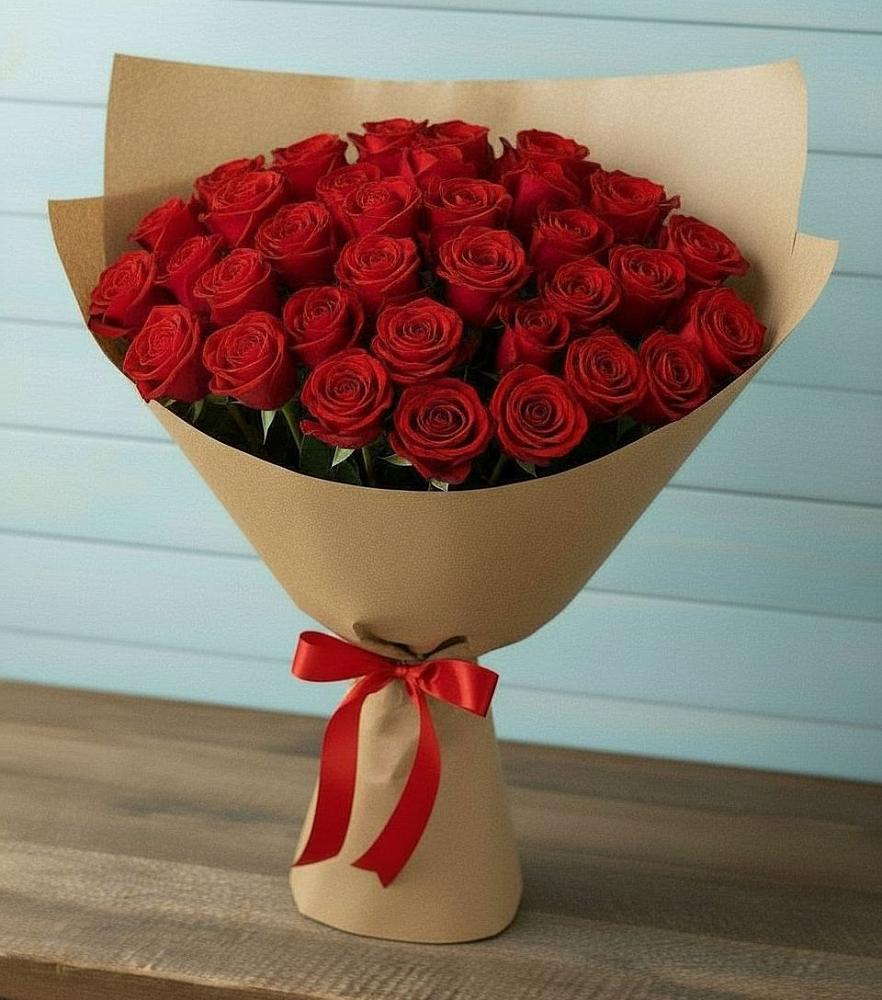 Букет Красные розы Милано в Карагайлинском