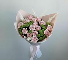 Букет цветов из:  Розы и Хризантемы в Карагайлинском