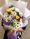 Букет цветов из: Ирисы, Хризантемы и Розы в Карагайлинском