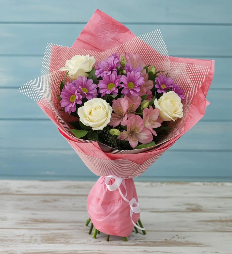 Букет цветов из: Герберы в Карагайлинском