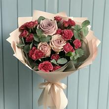 Букет цветов из:  Гвоздики и Розы #REPLACE_PRED# Карагайлинском