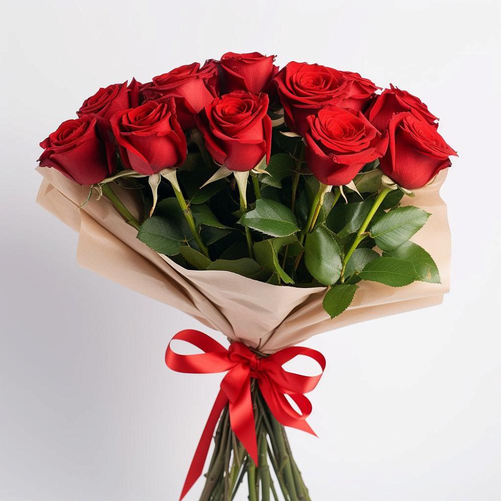 Букет 11 Красных роз Эдлесс Лав в Карагайлинском